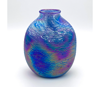 Link to oval blue luster vase by Tom Stoenner